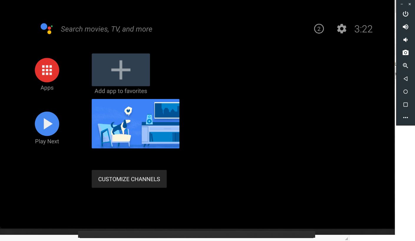 Android TV without any icons